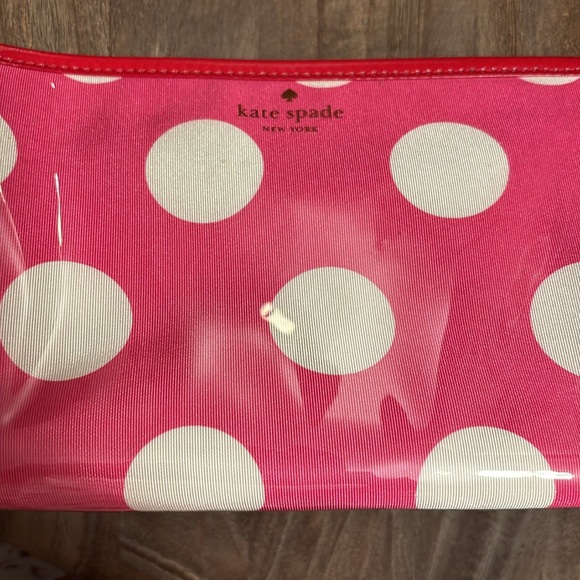 Kate Spade Pink Polka Dot Cosmetic Bag - Picture 9 of 10